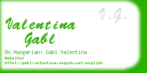 valentina gabl business card
